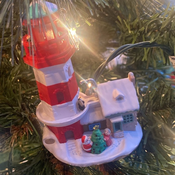 1997 Hallmark flashing light Lighthouse Greetings #1 magic collectors series - Picture 7 of 9